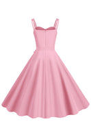 Laden Sie das Bild in den Galerie-Viewer, Blush Spaghettiträger A-Linie 1950er Jahre Kleid