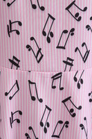 Laden Sie das Bild in den Galerie-Viewer, Hellblaues bedrucktes Kleid mit Flügelärmeln aus den 1950er Jahren