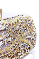 Laden Sie das Bild in den Galerie-Viewer, Glitzernde Strass schwarze Abendparty-Handtasche