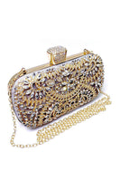 Laden Sie das Bild in den Galerie-Viewer, Glitzernde Strass schwarze Abendparty-Handtasche