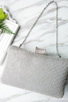 Laden Sie das Bild in den Galerie-Viewer, Schwarze Spakly Strass Abendhandtasche