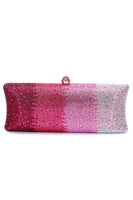 Laden Sie das Bild in den Galerie-Viewer, Fuchsia Ombre Funkelnd Pailletten-Abend-Clutch