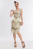 Laden Sie das Bild in den Galerie-Viewer, Glitzerndes Gatsby Kleid mit Pailletten und Fransen aus den 1920er Jahren