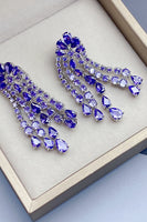 Laden Sie das Bild in den Galerie-Viewer, Grüne glitzernde Strass Ohrhänger für Damen