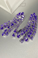 Laden Sie das Bild in den Galerie-Viewer, Grüne glitzernde Strass Ohrhänger für Damen