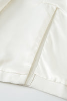 Laden Sie das Bild in den Galerie-Viewer, Weißer Damenblazer mit gekerbtem Revers