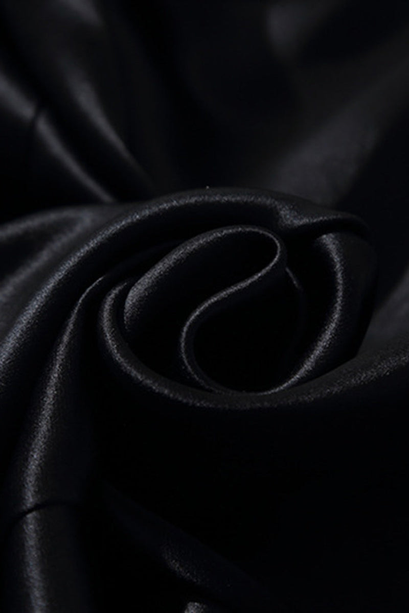 Laden Sie das Bild in den Galerie-Viewer, Schwarzer Schal Revers mit einem Knopf Damen Blazer
