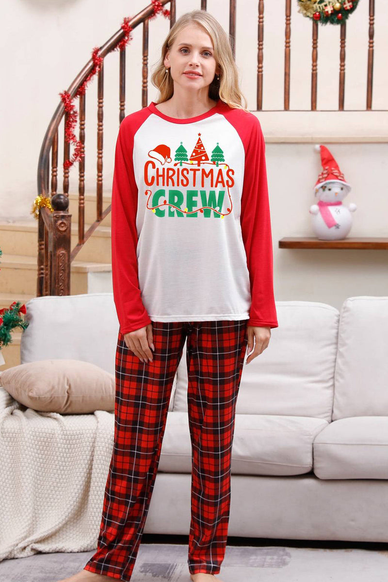 Laden Sie das Bild in den Galerie-Viewer, Familie Rot kariert Frohe Weihnachten Pyjama-Sets