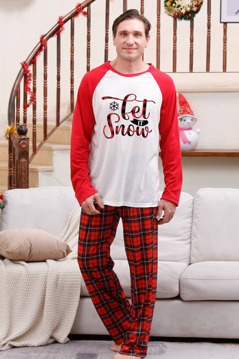 Familie Rot kariert Frohe Weihnachten Pyjama-Sets