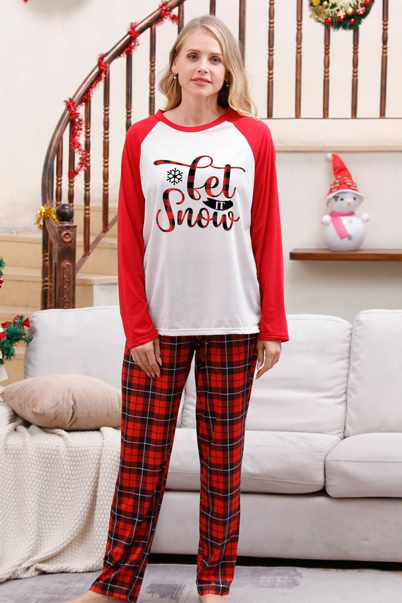Laden Sie das Bild in den Galerie-Viewer, Familie Rot kariert Frohe Weihnachten Pyjama-Sets