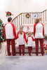 Laden Sie das Bild in den Galerie-Viewer, Rot karierte passende Familien-Weihnachtspyjama-Sets