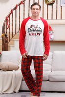Laden Sie das Bild in den Galerie-Viewer, Rot karierte passende Familien-Weihnachtspyjama-Sets