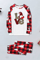 Laden Sie das Bild in den Galerie-Viewer, Karierter bedruckter Familien-Weihnachtspyjama