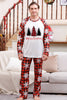 Laden Sie das Bild in den Galerie-Viewer, Karierter passender Familien-Weihnachtspyjama mit Schneeflocke