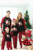 Laden Sie das Bild in den Galerie-Viewer, Rote karierte Pyjama-Sets für die Weihnachtsfamilie
