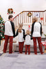 Laden Sie das Bild in den Galerie-Viewer, Langärmeliger karierter Familien-Weihnachtspyjama