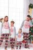 Laden Sie das Bild in den Galerie-Viewer, Drucken Graue lange Ärmel passender Familien-Weihnachtspyjama