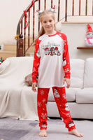 Laden Sie das Bild in den Galerie-Viewer, Schneemann-Drucken Roter Weihnachten passender Familienpyjama