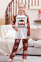 Laden Sie das Bild in den Galerie-Viewer, Weihnachtliche Familien-Pyjama-Sets mit rotem Druck