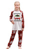 Laden Sie das Bild in den Galerie-Viewer, Weihnachtliche Familien-Pyjama-Sets mit rotem Druck