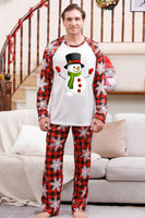 Laden Sie das Bild in den Galerie-Viewer, Weihnachtliche Familien-Pyjama-Sets mit rotem Druck