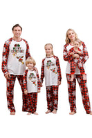 Laden Sie das Bild in den Galerie-Viewer, Weihnachtliche Familien-Pyjama-Sets mit rotem Druck