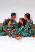 Laden Sie das Bild in den Galerie-Viewer, Weihnachten Familie passendes Pyjama-Set Graues Muster Pyjamas