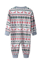 Laden Sie das Bild in den Galerie-Viewer, Weihnachten Familie passendes Pyjama-Set Graues Muster Pyjamas