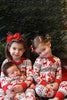Laden Sie das Bild in den Galerie-Viewer, Rotes Hirschmuster Weihnachtsfamilie passendes Pyjama-Set
