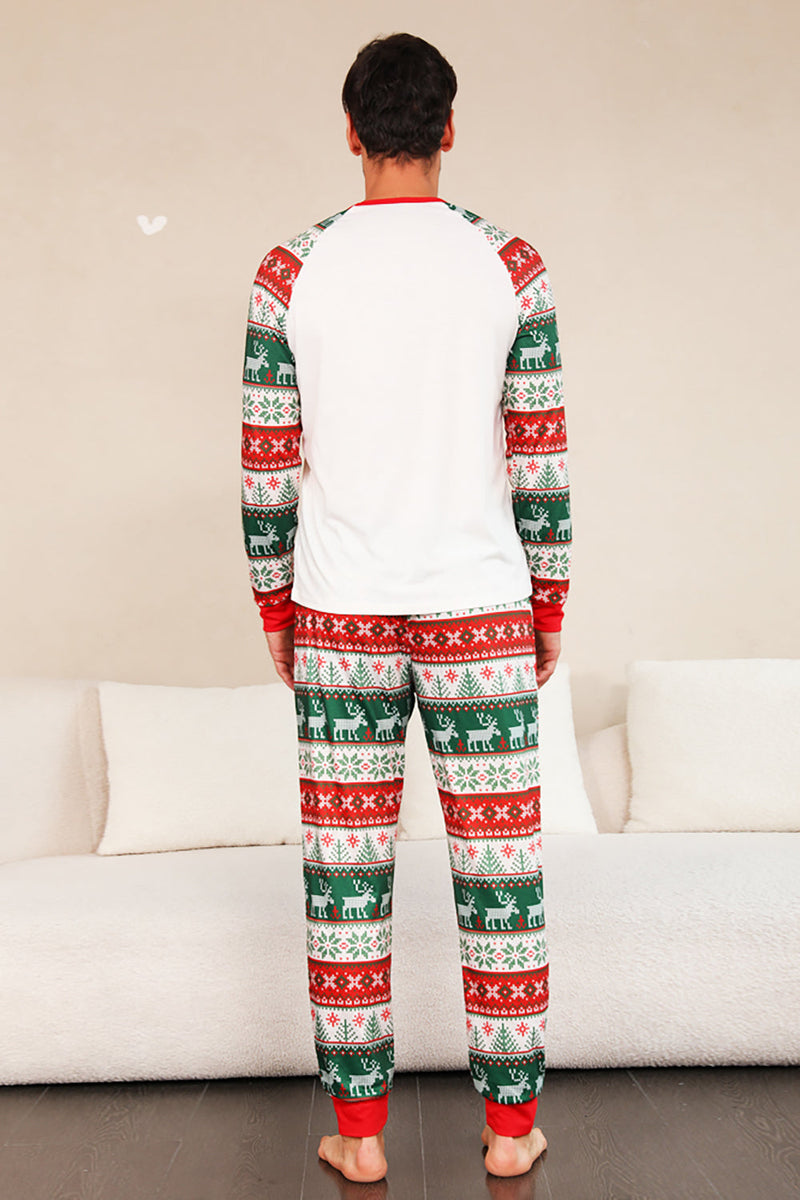 Laden Sie das Bild in den Galerie-Viewer, Rot Grün Familie Weihnachtsbaum Pyjama Set