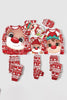 Laden Sie das Bild in den Galerie-Viewer, Roter Hirsch Druck Weihnachtsfamilie Passendes Pyjama-Set