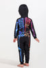 Laden Sie das Bild in den Galerie-Viewer, Familie Gemütliche Skelett Druck Kapuzenpullover Jumpsuits mit Reißverschluss