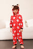 Laden Sie das Bild in den Galerie-Viewer, Familie Roter Pyjama mit Weihnachtsmann-Druck