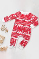 Laden Sie das Bild in den Galerie-Viewer, Roter Schneemann Weihnachtsfamilie Passendes Pyjama-Set
