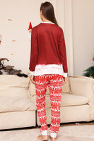 Laden Sie das Bild in den Galerie-Viewer, Roter Schneemann Weihnachtsfamilie Passendes Pyjama-Set