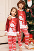 Laden Sie das Bild in den Galerie-Viewer, Roter Schneemann Weihnachtsfamilie Passendes Pyjama-Set