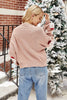 Laden Sie das Bild in den Galerie-Viewer, Schwarzer Weihnachtsmann Strickpullover mit langen Ärmeln