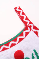 Laden Sie das Bild in den Galerie-Viewer, Weihnachtsrote Schneeflocken-Strick-Jumpsuits