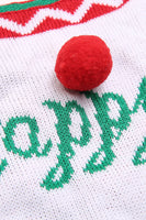 Laden Sie das Bild in den Galerie-Viewer, Weihnachtsrote Schneeflocken-Strick-Jumpsuits