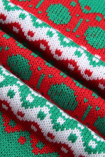 Weihnachtsrote Schneeflocken-Strick-Jumpsuits