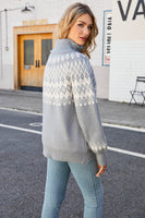 Laden Sie das Bild in den Galerie-Viewer, Christmas Coffee Hoher Hals Strickpullover