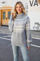 Laden Sie das Bild in den Galerie-Viewer, Christmas Coffee Hoher Hals Strickpullover
