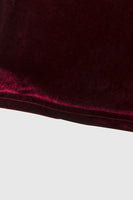 Laden Sie das Bild in den Galerie-Viewer, Burgunderrot Samt Slip Kleider Mutter Tochter Familie Passende Outfits