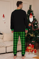 Laden Sie das Bild in den Galerie-Viewer, Weihnachtsfamilie Weinliebhaber Dinosaurier-Druck Pyjama-Set