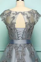 Laden Sie das Bild in den Galerie-Viewer, Grau Vintage Abschlussball