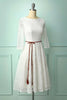 Laden Sie das Bild in den Galerie-Viewer, Weißes Spitze Midi Kleid