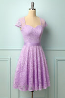 Laden Sie das Bild in den Galerie-Viewer, Lavendel Scoop Spitzenkleid