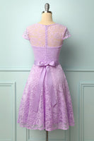 Laden Sie das Bild in den Galerie-Viewer, Lavendel Scoop Spitzenkleid