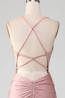 Laden Sie das Bild in den Galerie-Viewer, Glitzerndes mit Perlen besetztes langes Meerjungfrauen Ballkleid