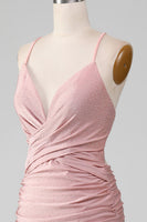 Laden Sie das Bild in den Galerie-Viewer, Glitzerndes mit Perlen besetztes langes Meerjungfrauen Ballkleid